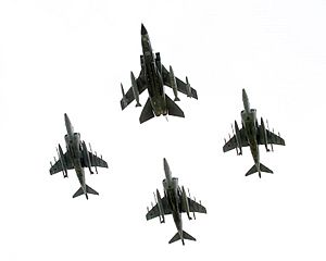 41 Sqn Tornado & Harrier Flypast Oct06