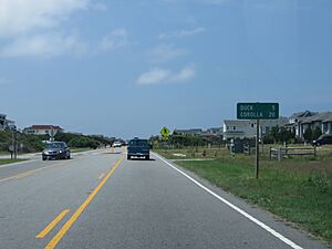 5 Miles to Duck, North Carolina Highway 12, Southern Shores, North Carolina (14282500750).jpg