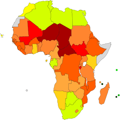 List of African countries by Human Development Index Facts for Kids