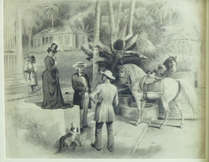 Art depicting a southern plantation at the Frederick Douglass home in Washington, D.C LCCN2011634955