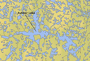 Aylmer Lake, Northwest Territories map 01