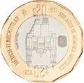 Banco de México C1 $20 reverse (500 años)