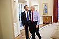 Barack Obama hugging Joe Biden, 8 April 2011