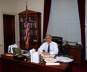 Barney Frank in Congressional office