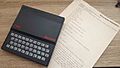 Beocomp ZX81 with program listing