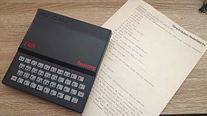 Beocomp ZX81 with program listing