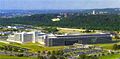 Bird's eye view of the Defense Intelligence Agency (DIA) Headquarters from Potomac, Washington DC