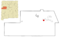Cibola County New Mexico Incorporated and Unincorporated areas Skyline-Ganipa Highlighted