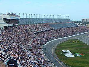 Daytona International Speedway on the day of the Daytona 500