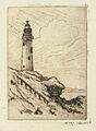 Dora Wilson - Unidentified light house on a cliff