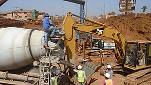 Duravil Engineering Limited @ work on the New Underpass Project In Kwara State Nigeria