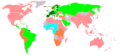 Economic integration stages (World)