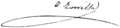Firma de José Zorrilla