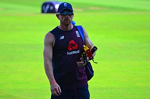 Former England batsman Paul Collingwood at Headingley ahead of the 3rd Ashes Test of 2019.jpg