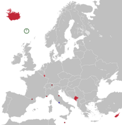 Games of the Small States of Europe map