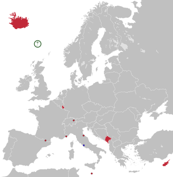 Games of the Small States of Europe map