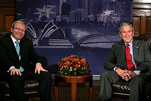 George W. Bush and Kevin Rudd