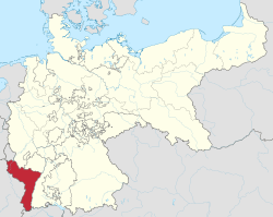 Location of Alsace-Lorraine