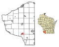 Grant County Wisconsin Incorporated and Unincorporated areas Tennyson Highlighted