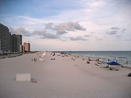 Condominiums and hotels on the beach