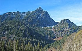 Hall Peak from Big Four picnic area