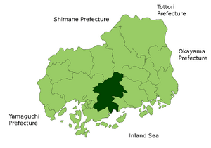 Higashihiroshima in Hiroshima Prefecture