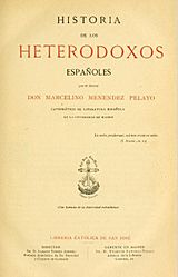 Historia heterodoxos by Menendez