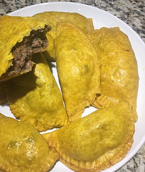 Homemade Jamaican patties