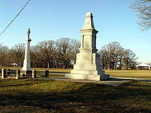 Indian creek massacre memorials in Shabbona County Park
