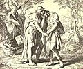 Jonathan Lovingly Taketh His Leave of David by Julius Schnorr von Carolsfeld
