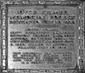 Joyce kilmer plaque