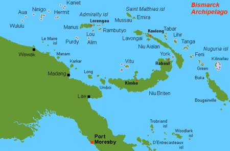 Karta PG Bismarck Archipelago