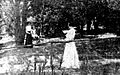 Ladies in the grounds of Coopers Grand Hotel 1904