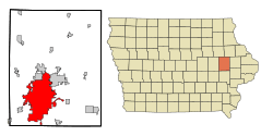 Location in the State of Iowa