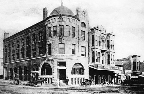 Los Angeles Times Building (built 1886), photo about 1887