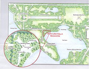 MLK Memorial map