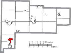 Location of New Bremen in Auglaize County
