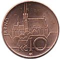 Mince 10Kč vzor 2003 rubová strana