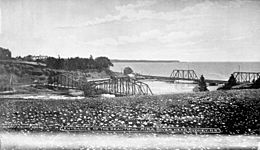 Mira Gut Road and Rail Road Bridges - ca 1900-1925