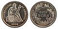 NNC-US-1860-10C-Seated Liberty (legend)