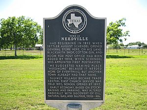 Needville TX Historic Marker
