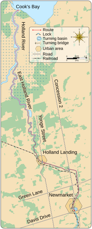 Newmarket Canal map
