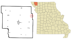 Location of Parnell, Missouri