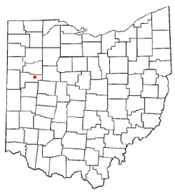 Location of Uniopolis, Ohio