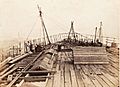 On the deck of SS Great Eastern by Robert Howlett, 1857