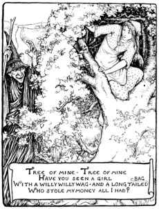 Page facing 96 illustration in More English Fairy Tales