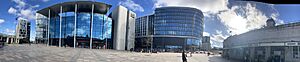 Panorama of Central Square, Cardiff.jpg