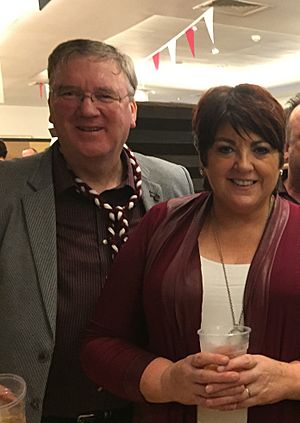 Pat and Una Mc Donagh Supermacs after Galways win