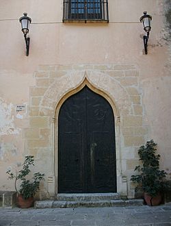 Portada de la basílica del Corpus Christi de Llutxent, Vall d'Albaida.JPG