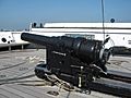 RBL 7 inch Armstrong gun HMS Warrior left side